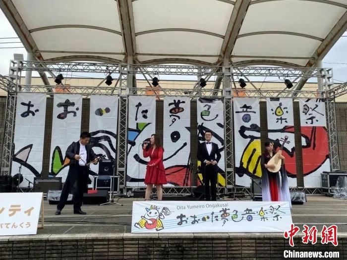 圖為，武漢歌舞劇院參加日本大分市“夢(mèng)色音樂節(jié)” 武漢文旅局供圖