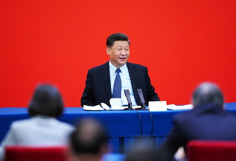 2020年5月23日上午，習(xí)近平總書記看望參加全國政協(xié)十三屆三次會議的經(jīng)濟(jì)界委員，并參加聯(lián)組會，聽取意見和建議。