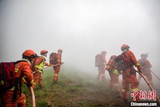 演練現(xiàn)場。瀘州消防供圖