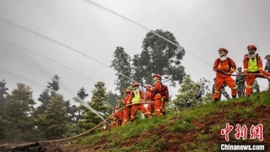 演練現(xiàn)場。瀘州消防供圖