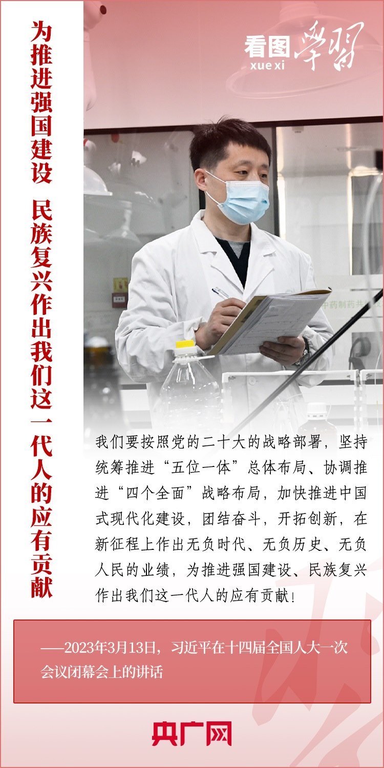 看圖學(xué)習(xí)丨為推進(jìn)強(qiáng)國建設(shè)、民族復(fù)興作出我們這一代人的應(yīng)有貢獻(xiàn)