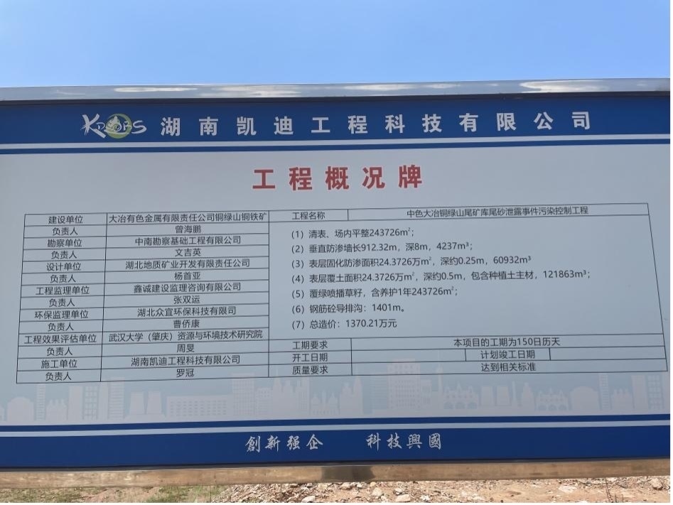 工程概況牌。 人民網(wǎng)記者 楊喬攝