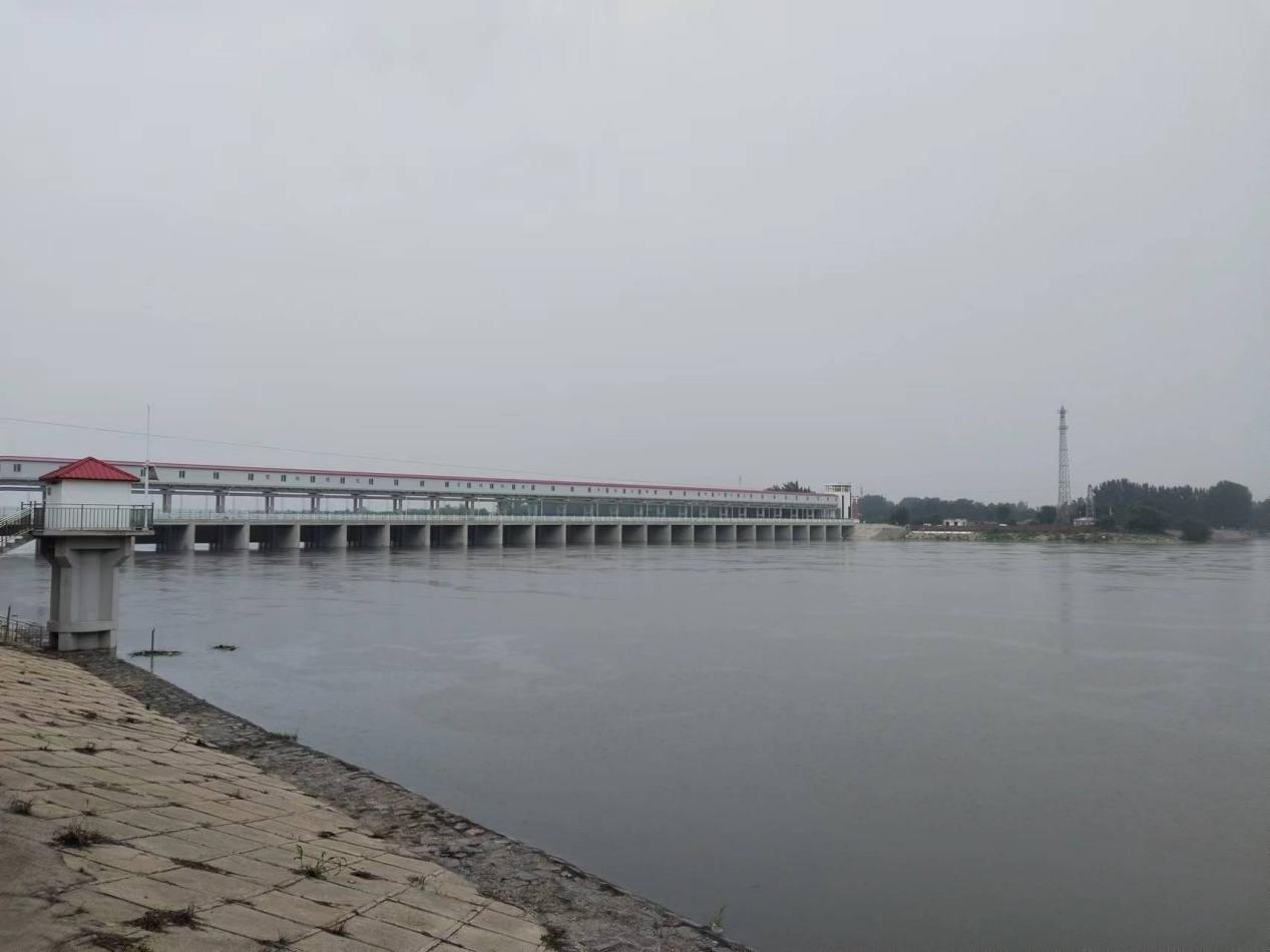 獨流減河進洪閘。受訪者供圖