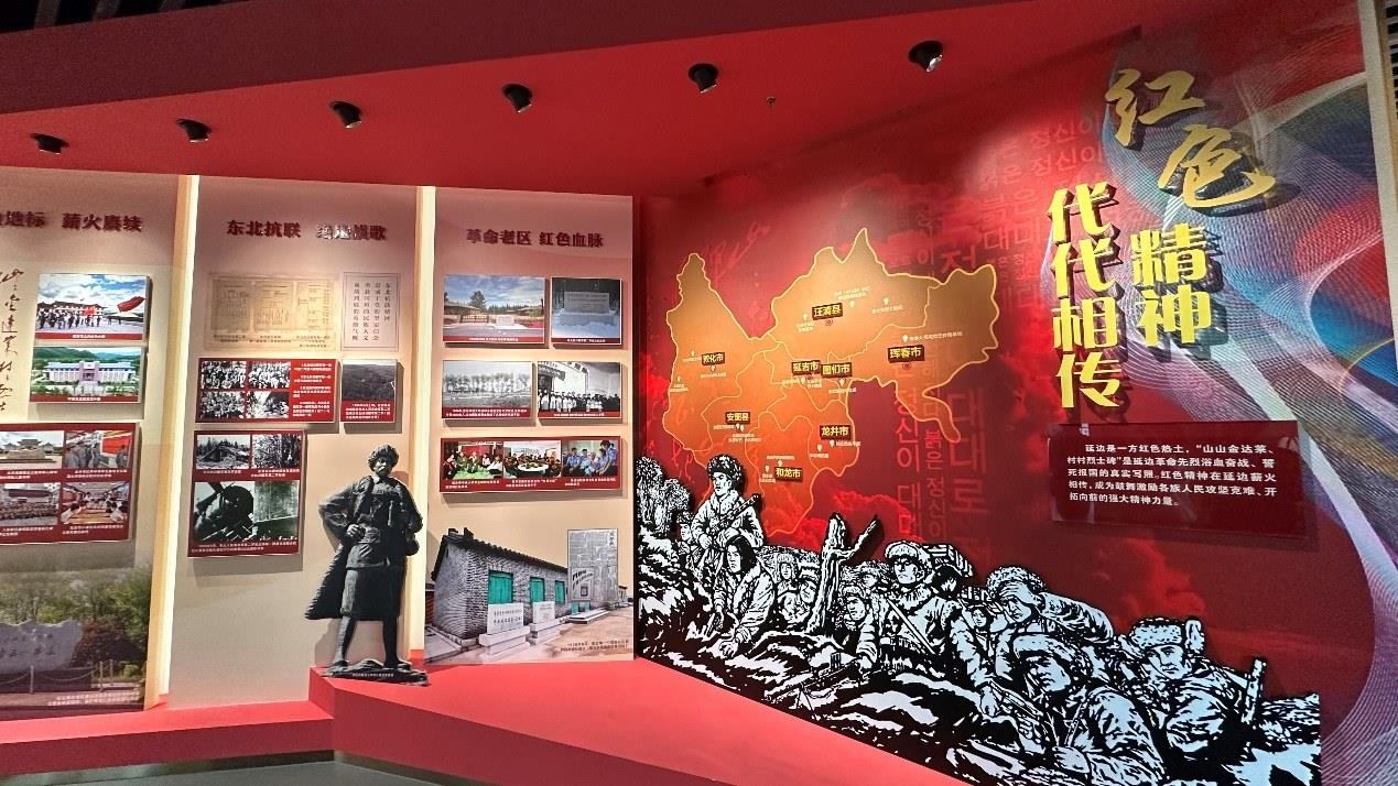 《千秋正氣-朝鮮族革命斗爭史陳列》展廳。人民網(wǎng)記者 金洪花攝