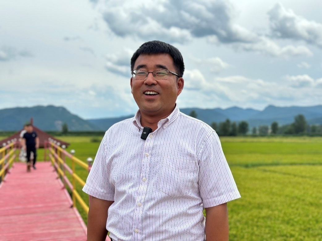和龍市東城鎮(zhèn)光東村村書記金憲。人民網(wǎng)記者 金洪花 攝