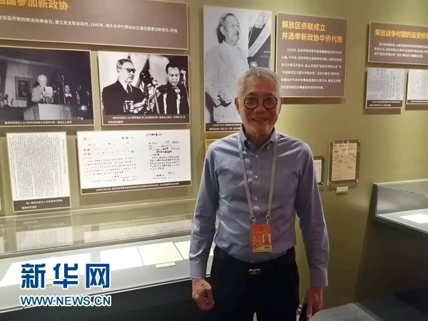 印尼廣東社團(tuán)聯(lián)合總會(huì)總主席張錦泉。新華網(wǎng)記者 侯強(qiáng) 攝