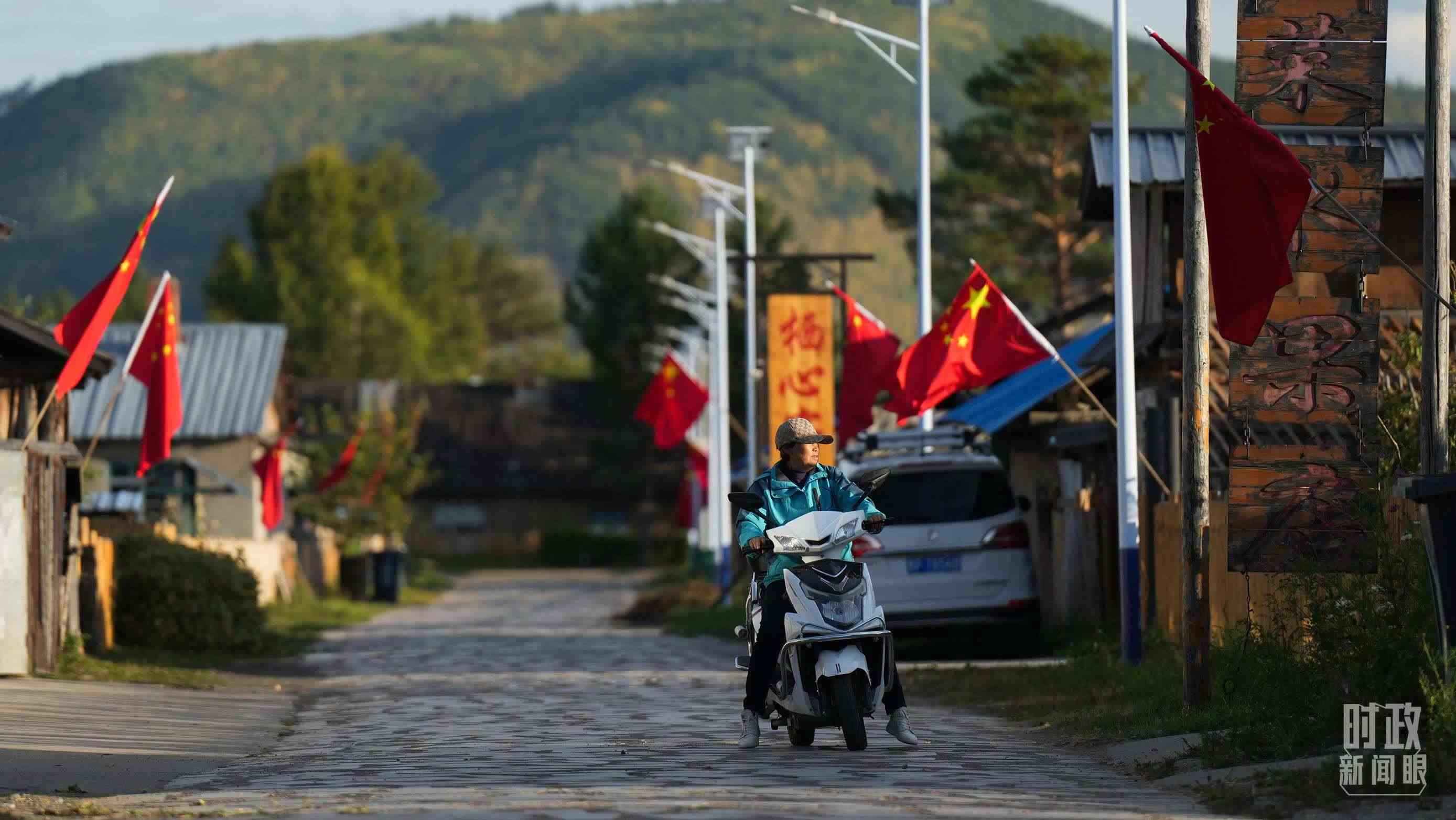 △北極村里民宿眾多。（總臺(tái)國(guó)廣記者李晉拍攝）