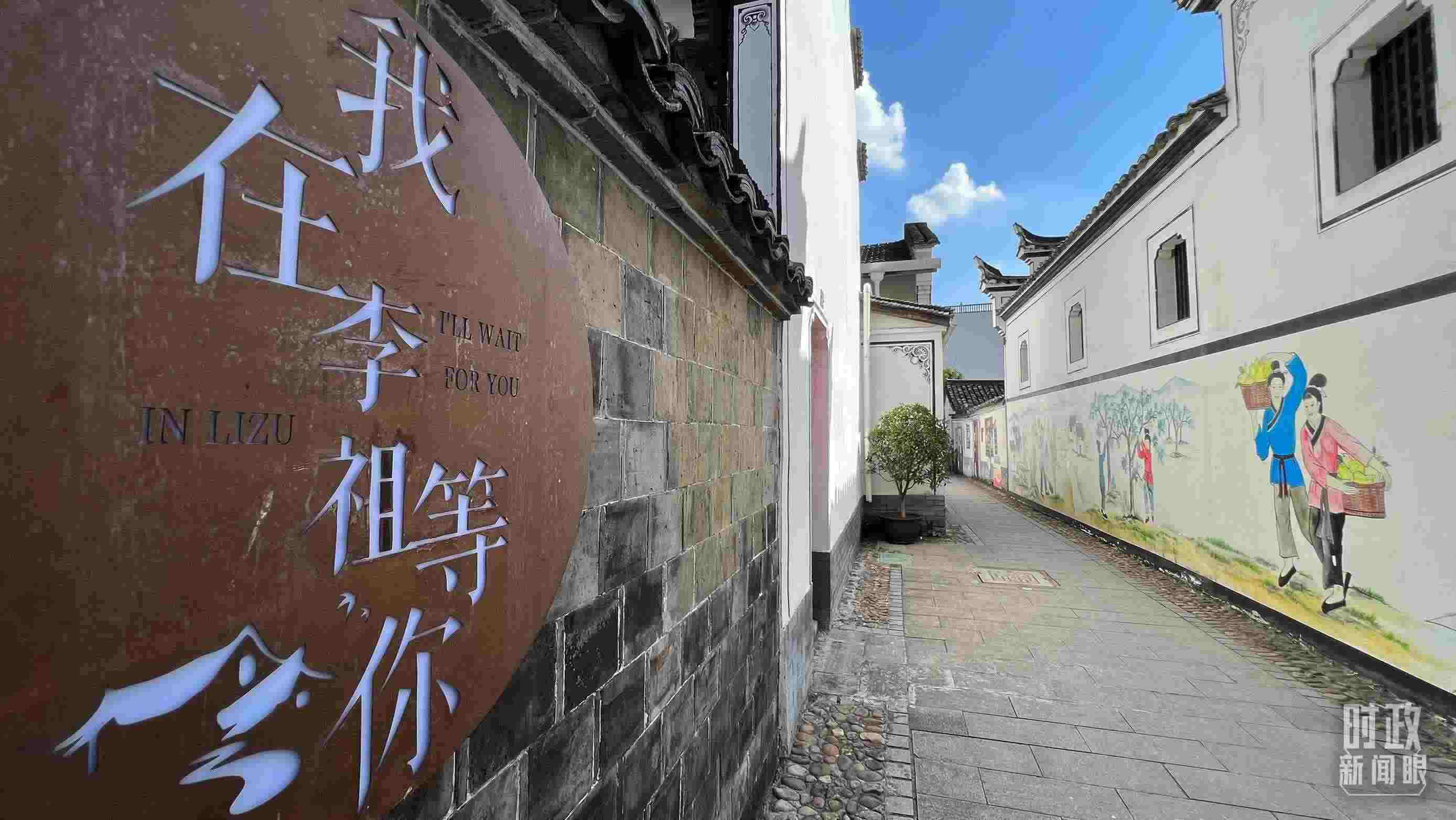 △村內干凈整潔的小巷子。（總臺央視記者李煒拍攝）