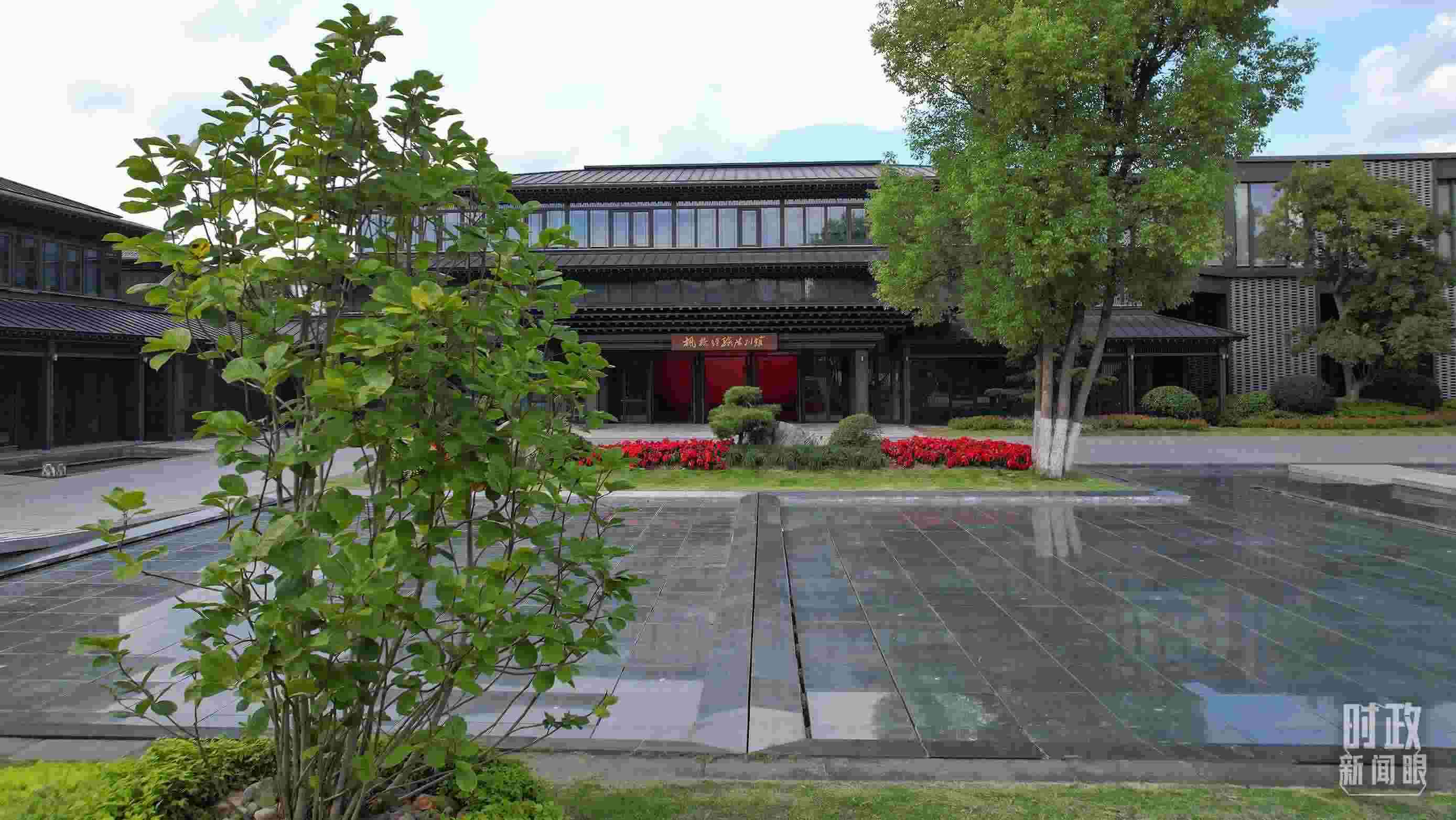 △楓橋經(jīng)驗陳列館。（總臺央視記者范凱拍攝）