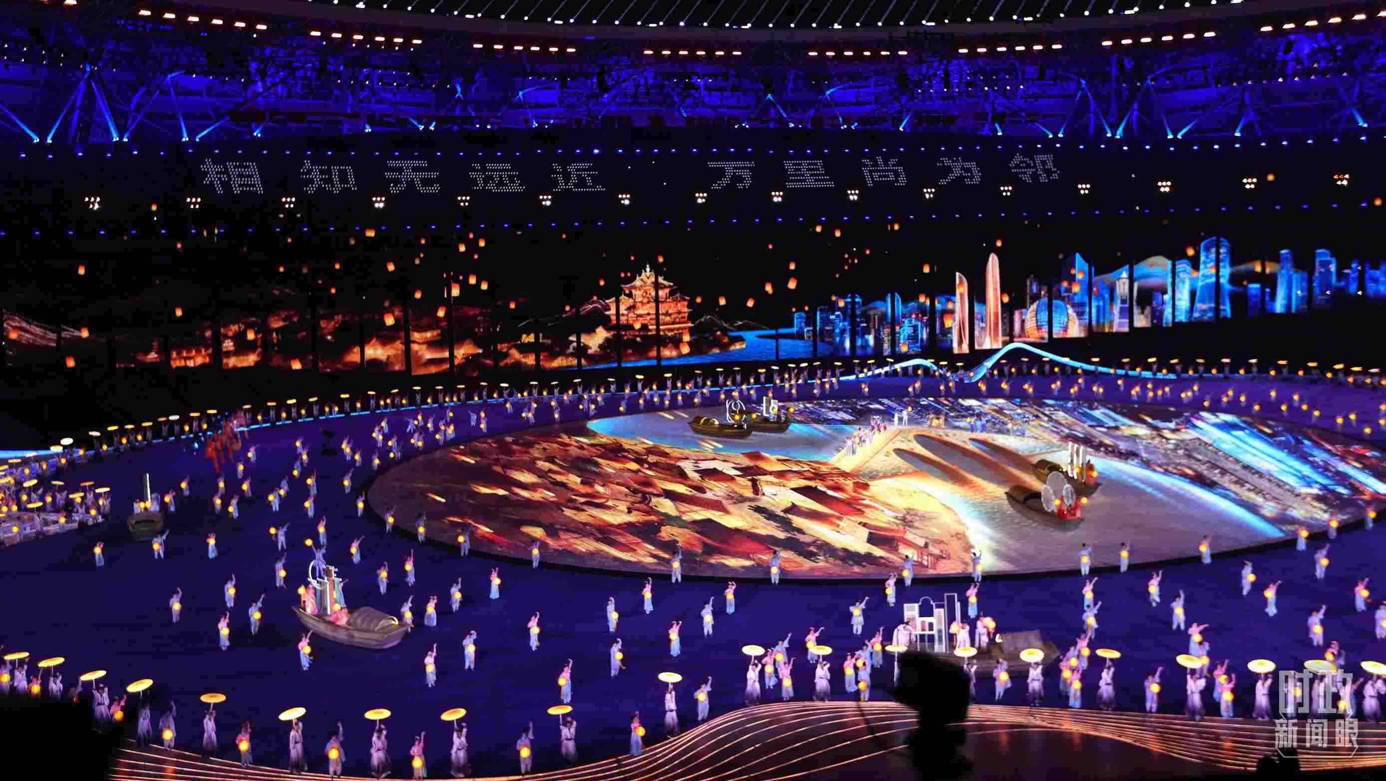 △杭州第19屆亞運會開幕式。（總臺央視記者魏幫軍拍攝）