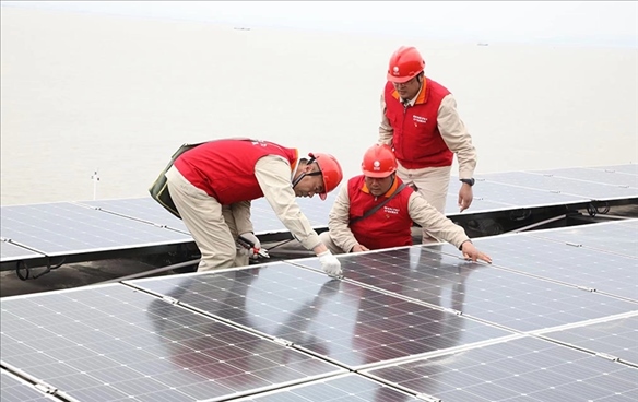 開山島微電網(wǎng)的投運(yùn)建設(shè)。受訪者供圖