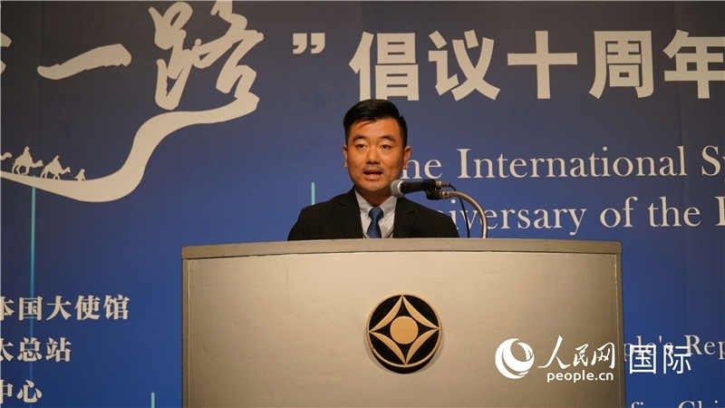 泰中“一帶一路”研究中心主任威倫發(fā)言。人民網(wǎng) 蔣曉辰攝