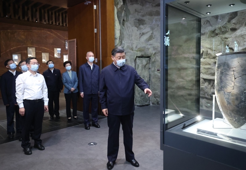 2023年6月2日，習(xí)近平來到中國(guó)歷史研究院內(nèi)的中國(guó)考古博物館調(diào)研。
