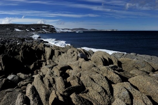 羅斯海恩克斯堡島的夏季風(fēng)光。新華社記者 張建松 攝