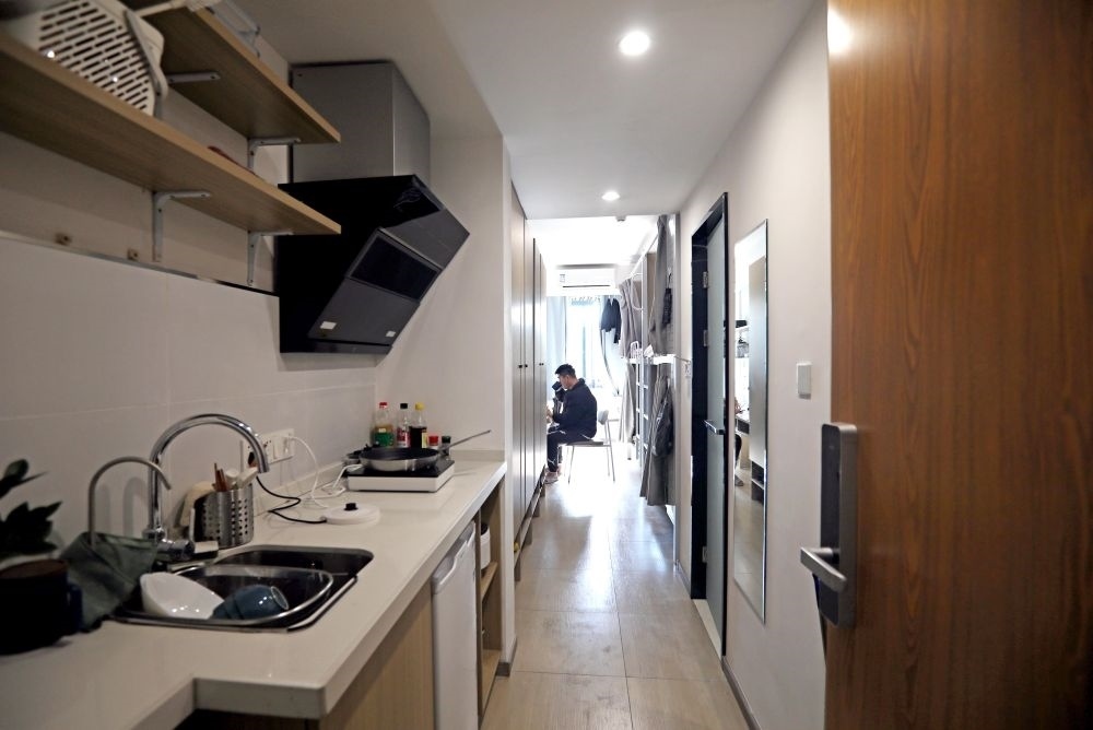 閔行區(qū)新時(shí)代城市建設(shè)者管理者之家內(nèi)部設(shè)施一應(yīng)俱全。
