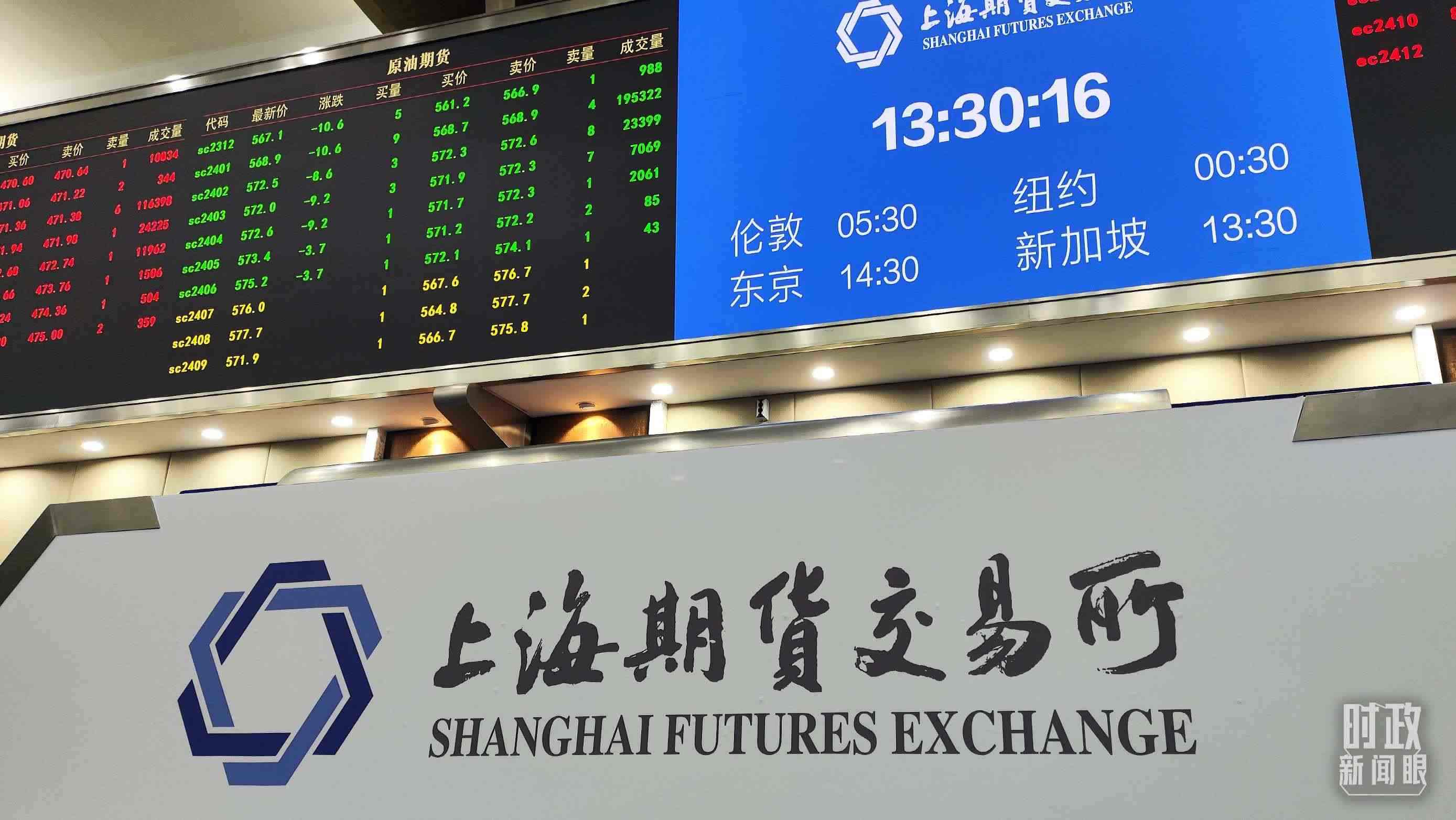 △上海期貨交易所內(nèi)。（總臺(tái)央視記者郭曉龍拍攝）