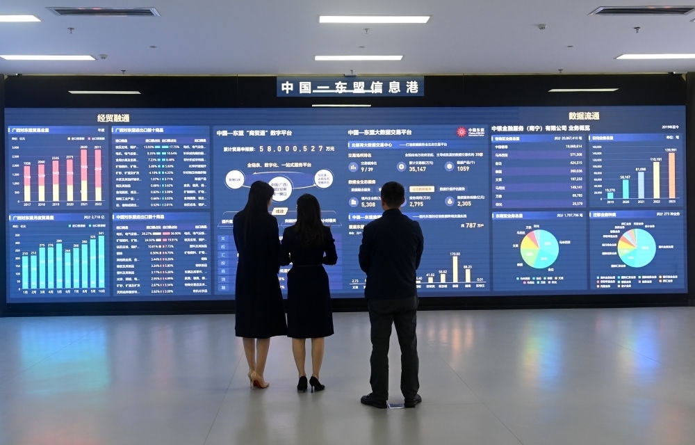 中國—東盟信息港股份有限公司展廳。