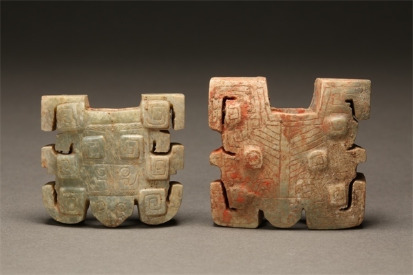 獸面形玉飾件。國家文物局供圖