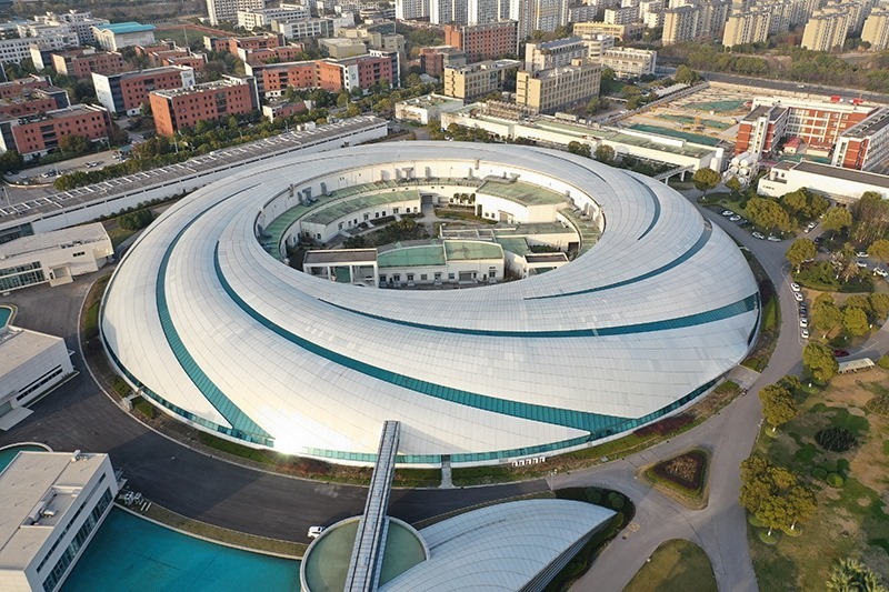 2019年3月12日，航拍上海光源項目。