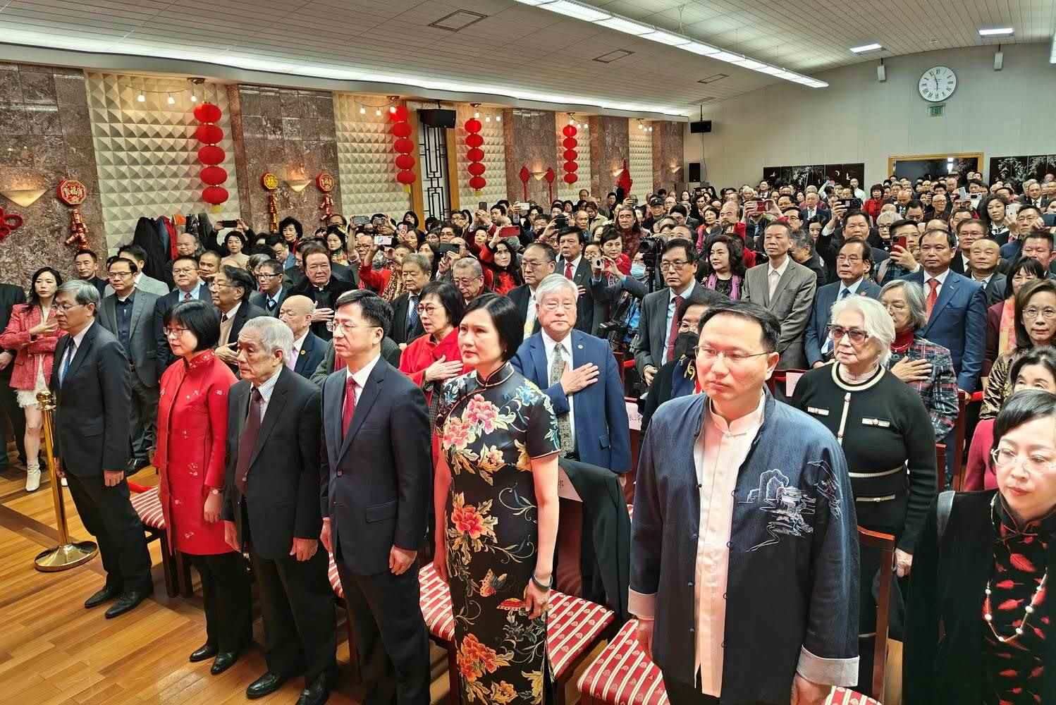 領(lǐng)區(qū)各州代表參加招待會。主辦方供圖