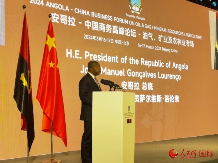 安哥拉總統(tǒng)若昂·曼努埃爾·貢薩爾維斯·洛倫索。人民網(wǎng)記者 張榮攝
