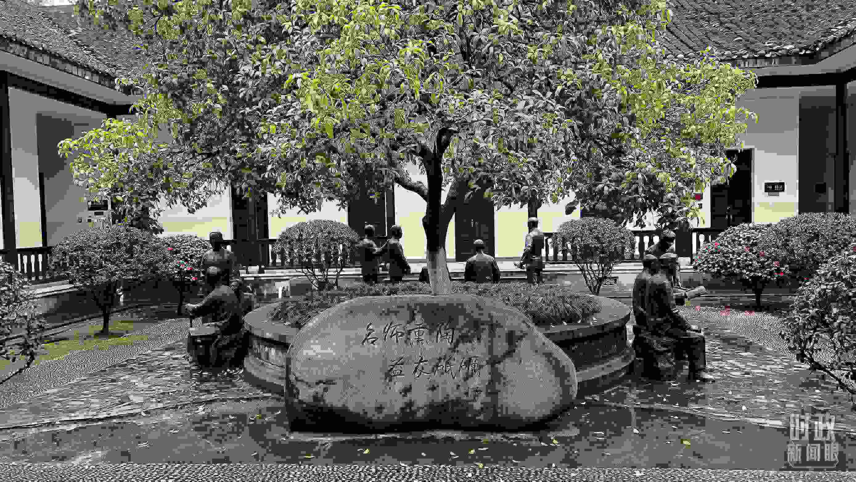 △湖南第一師范學院（城南書院校區(qū)）。（總臺央視記者覃思拍攝）