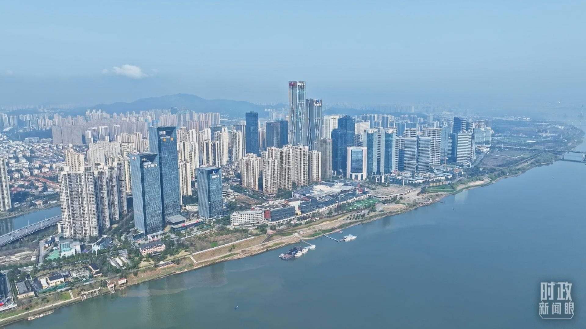 △俯瞰長沙。（總臺央視記者范凱拍攝）