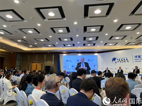 3月27日，博鰲亞洲論壇2024年年會“全球地緣政治展望”分論壇現場。人民網 艾里士攝