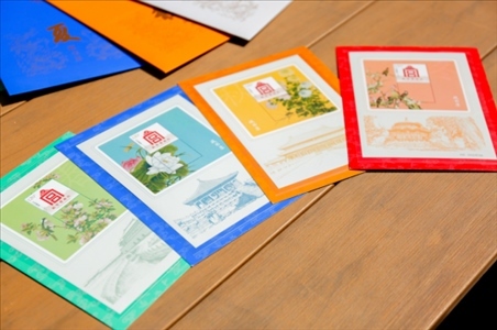 《四季故宮》藏書票。故宮博物院供圖