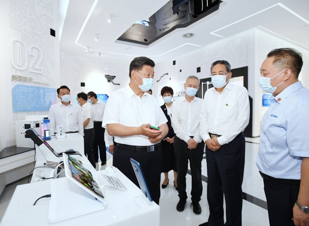 2020年8月19日下午，習(xí)近平總書(shū)記在安徽省合肥市參觀安徽創(chuàng)新館，了解安徽省科技創(chuàng)新和新興產(chǎn)業(yè)發(fā)展情況。