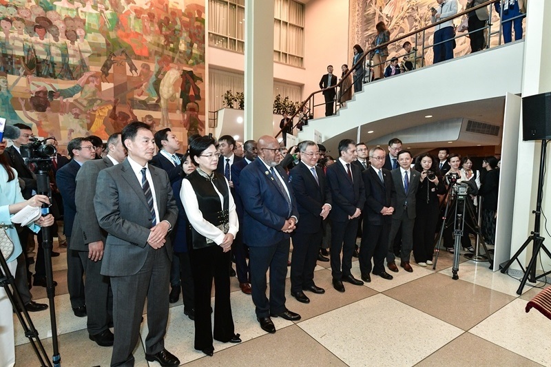 圖為“遇鑒漢字，和合共生”漢字展活動(dòng)現(xiàn)場(chǎng)。（主辦方供圖）