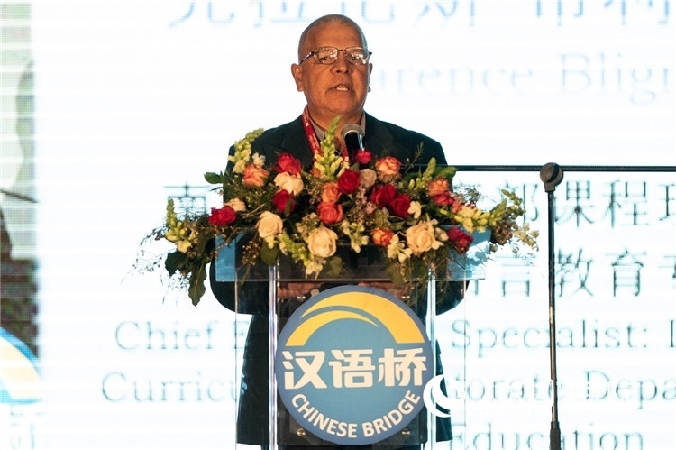 南非基教部專家克拉倫斯·布利格諾特做主旨發(fā)言。人民日報(bào)非洲中心分社 希拉茲·莫林?jǐn)z