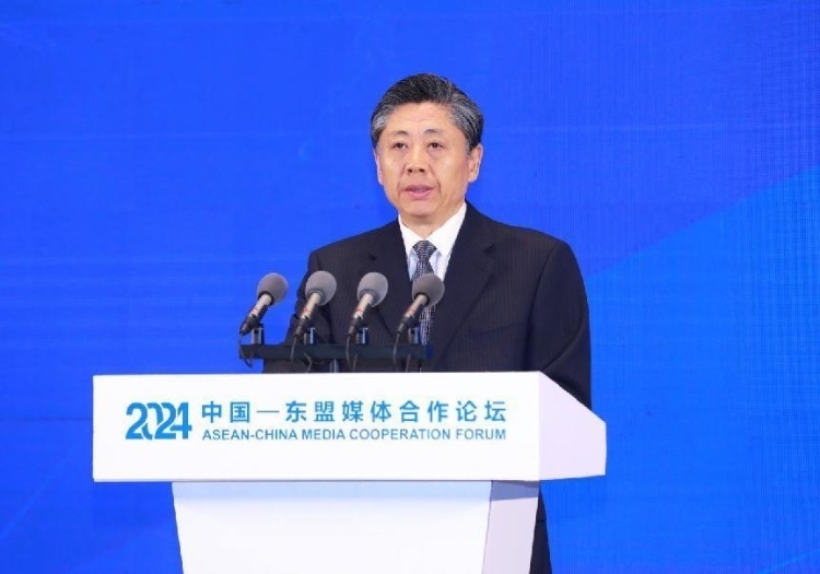 王藝華致辭。中國外文局供圖