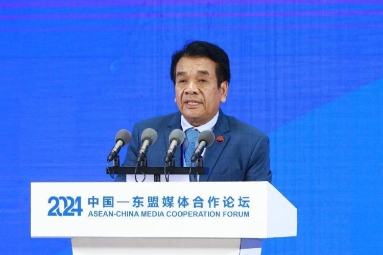 韓桑阿致辭。中國外文局供圖