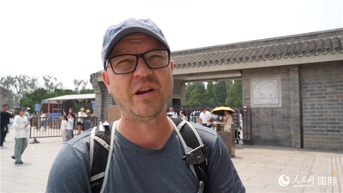 圖為德國籍游客安德烈亞斯·西伯特。人民網(wǎng)記者 吳超嵐攝