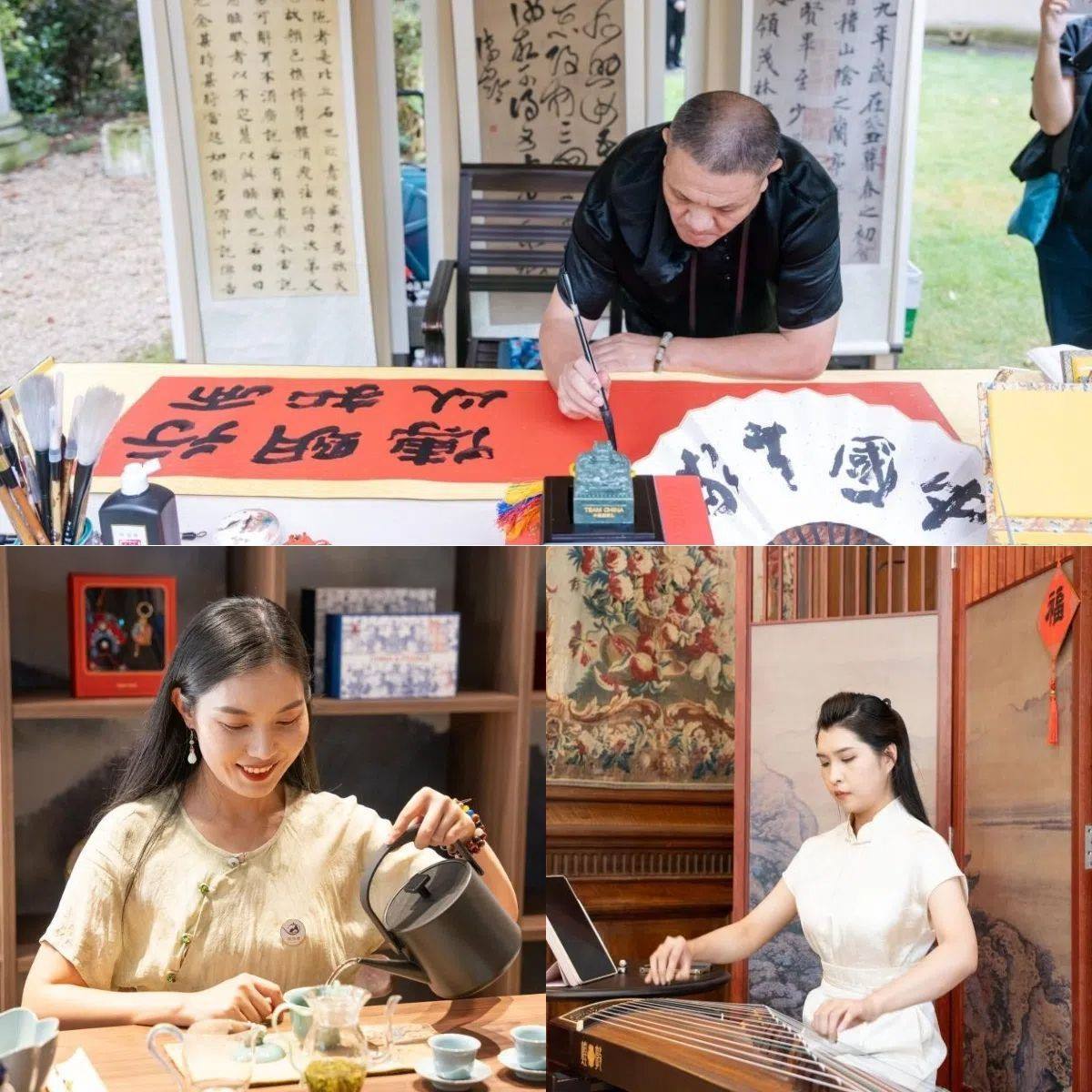 中國非遺與傳統(tǒng)文化展區(qū)引人入勝。 “中國之家”供圖