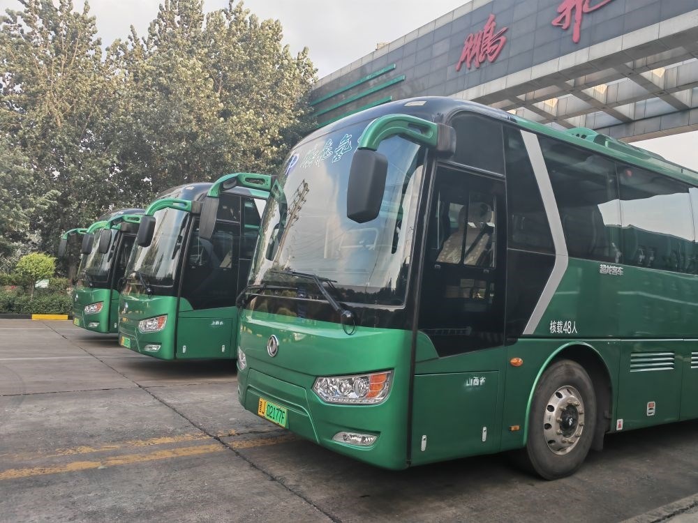 2024年9月4日拍攝的鵬飛集團(tuán)的氫能大巴車(chē)。新華社記者 王勁玉 攝