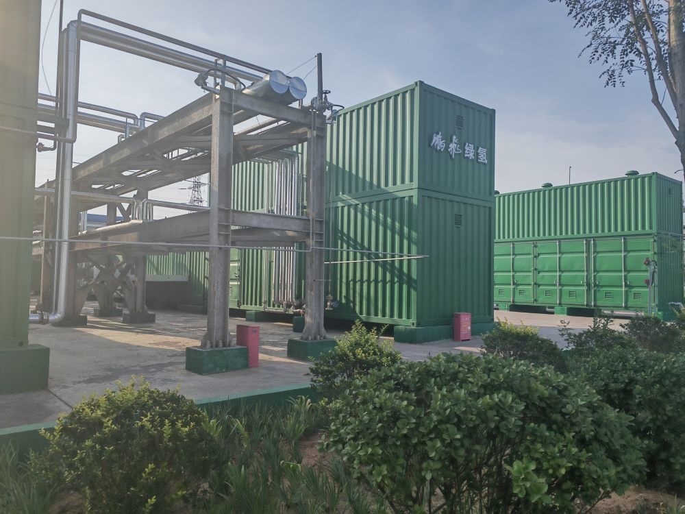 2024年9月4日，位于鵬飛集團(tuán)的電解水制氫項(xiàng)目。新華社記者 王勁玉 攝