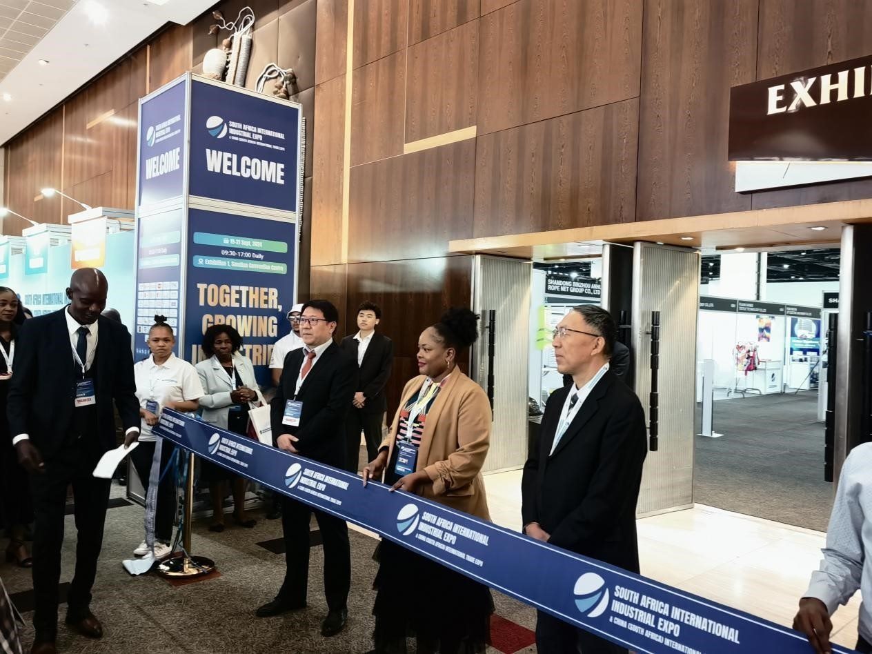 19日，第三屆南非國(guó)際工業(yè)展暨中國(guó)（南非）國(guó)際貿(mào)易展覽會(huì)在約翰內(nèi)斯堡桑頓會(huì)議中心盛大開(kāi)幕。主辦方供圖