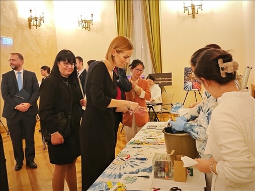 招待會(huì)現(xiàn)場(chǎng)。中國(guó)駐匈牙利大使館供圖