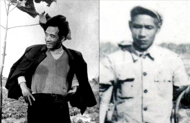 拼版照片：左圖為焦裕祿資料照片；右圖為谷文昌資料照片。