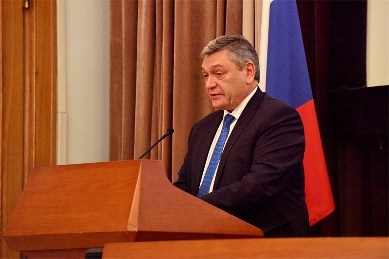 俄羅斯外交部副部長魯登科致辭。主辦方供圖