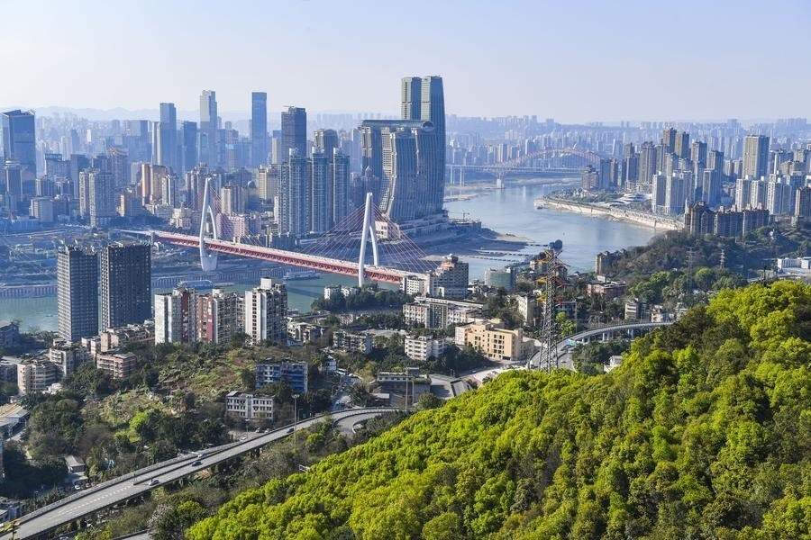 這是2024年3月25日拍攝的重慶城市景象。新華社記者 王全超 攝