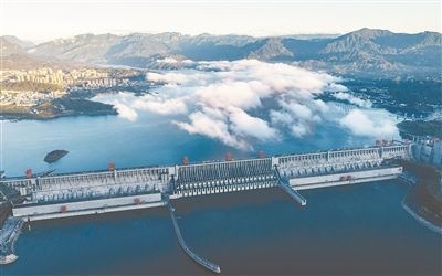 圖為三峽大壩。 新華社發(fā)（鄭家裕攝）