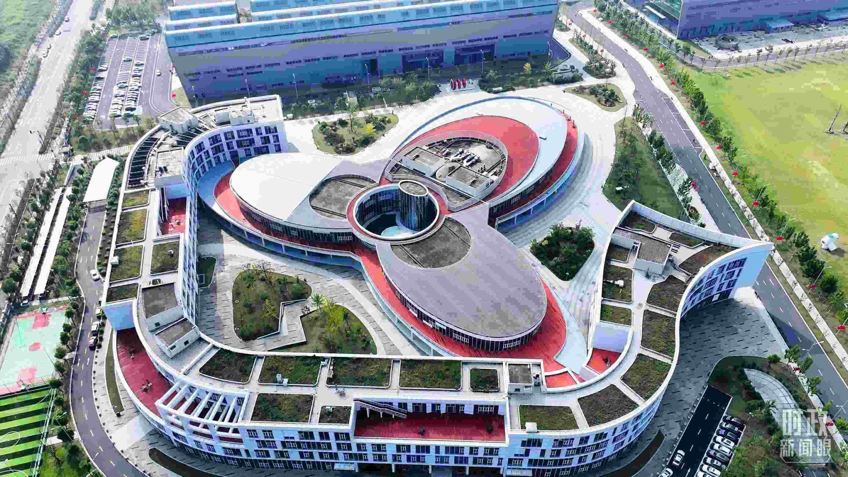 △位于合肥未來大科學城的聚變堆主機關鍵系統(tǒng)綜合研究設施園區(qū)。（總臺記者陳志猛拍攝）