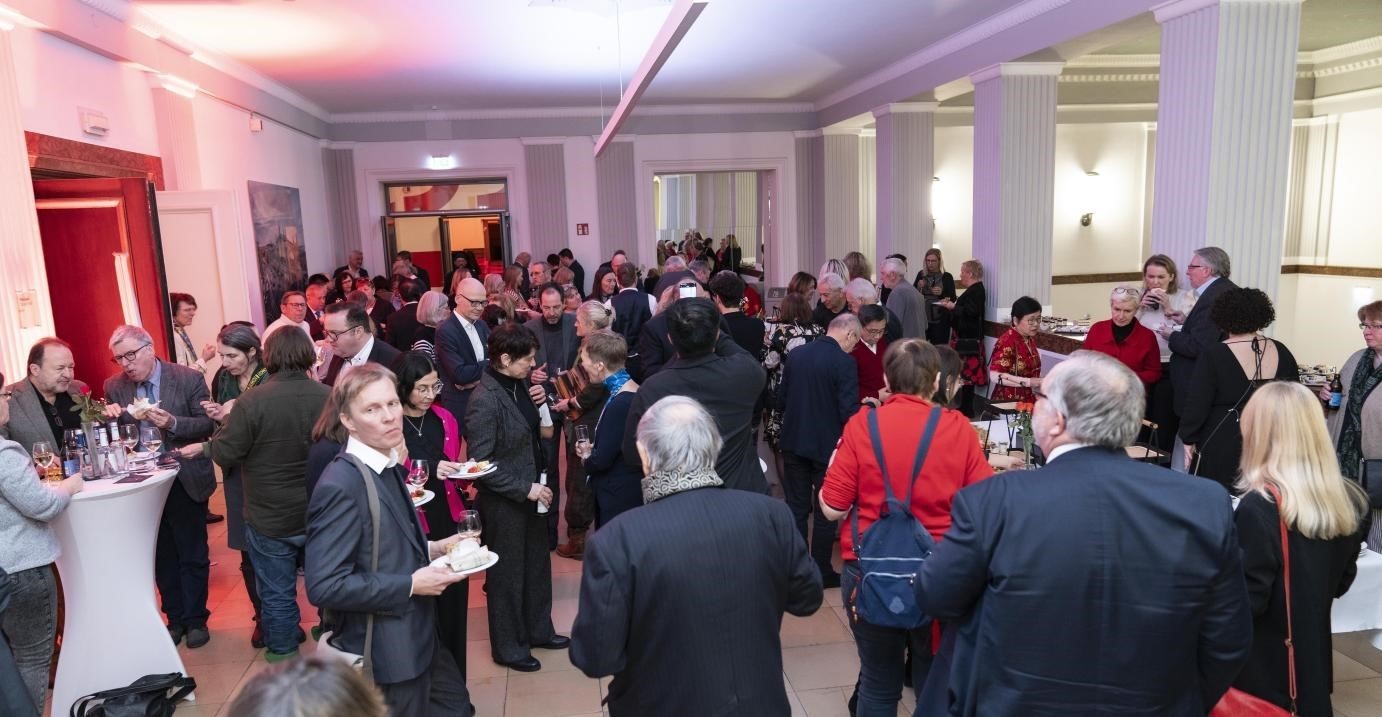 圖為新春酒會現(xiàn)場。紐倫堡-埃爾蘭根孔子學院供圖