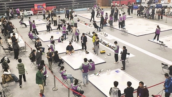 比賽現(xiàn)場。北京建筑大學(xué)供圖