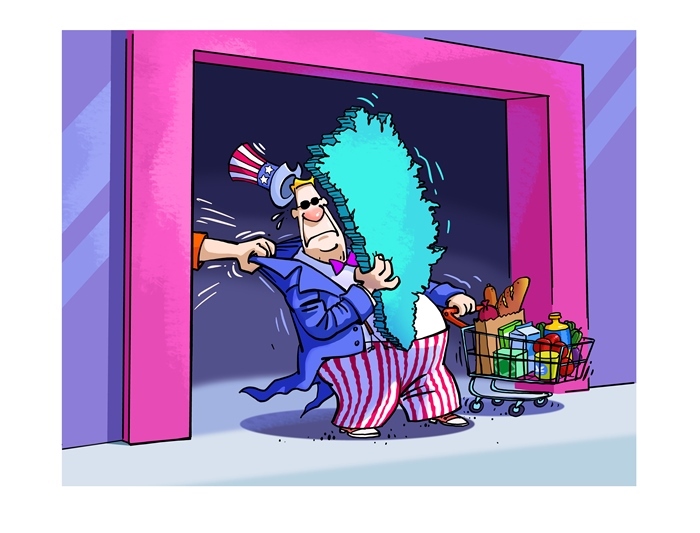 漫畫作者：馬宏亮（人民網(wǎng)版權(quán)圖片，未經(jīng)授權(quán)請勿轉(zhuǎn)載。）