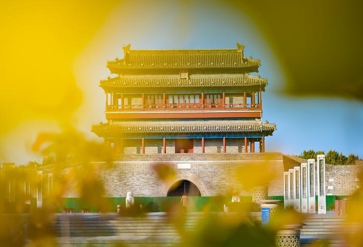 2023年11月6日拍攝的永定門(mén)城樓。